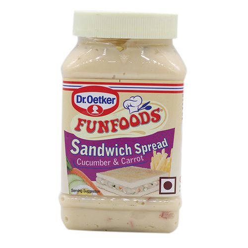 Buy Funfoods Sandwich Spread - Cucumber & Carrot -275 gm at Omegafoods.in